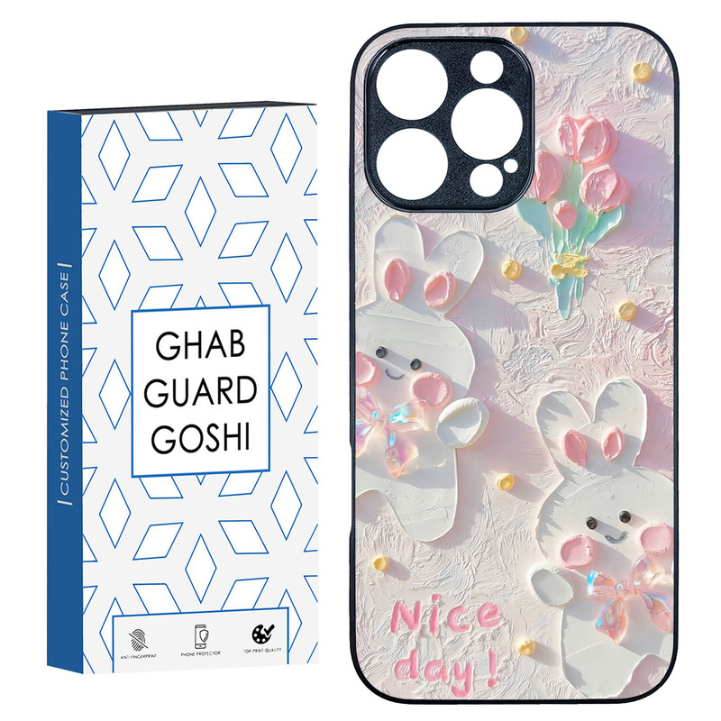 کاور قاب گارد گوشی طرح گل کد TPU-214 مناسب برای گوشی موبایل اپل Iphone 16 Pro Max