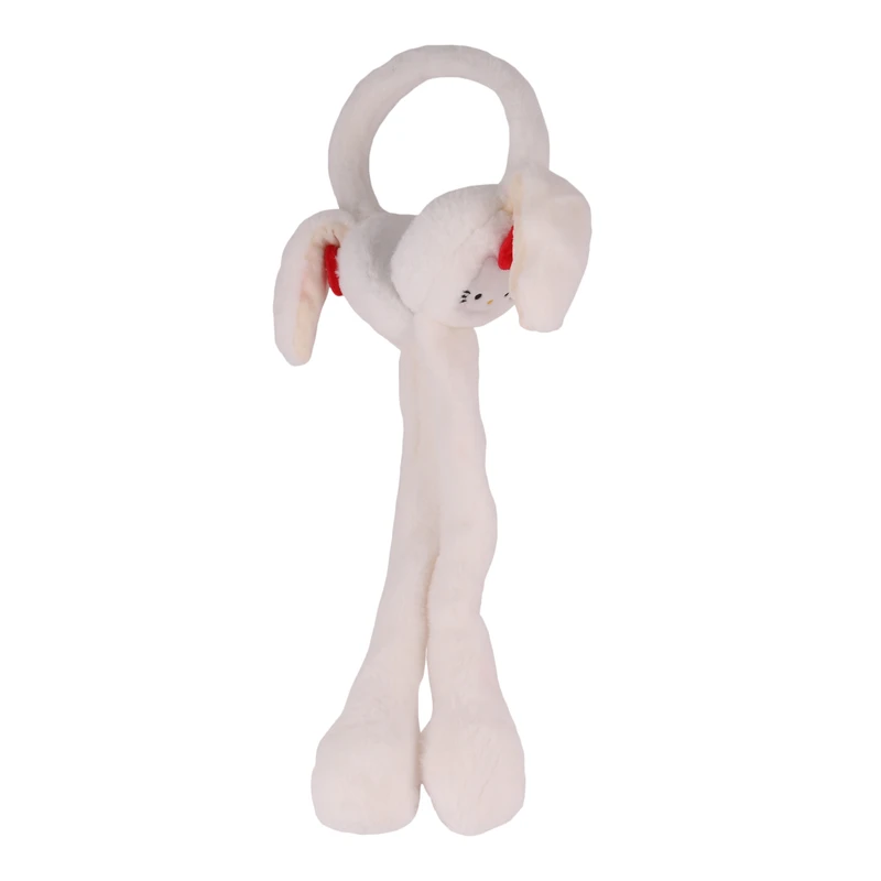 گوش گیر زمستانی دخترانه مدل پمپی طرح کیتی