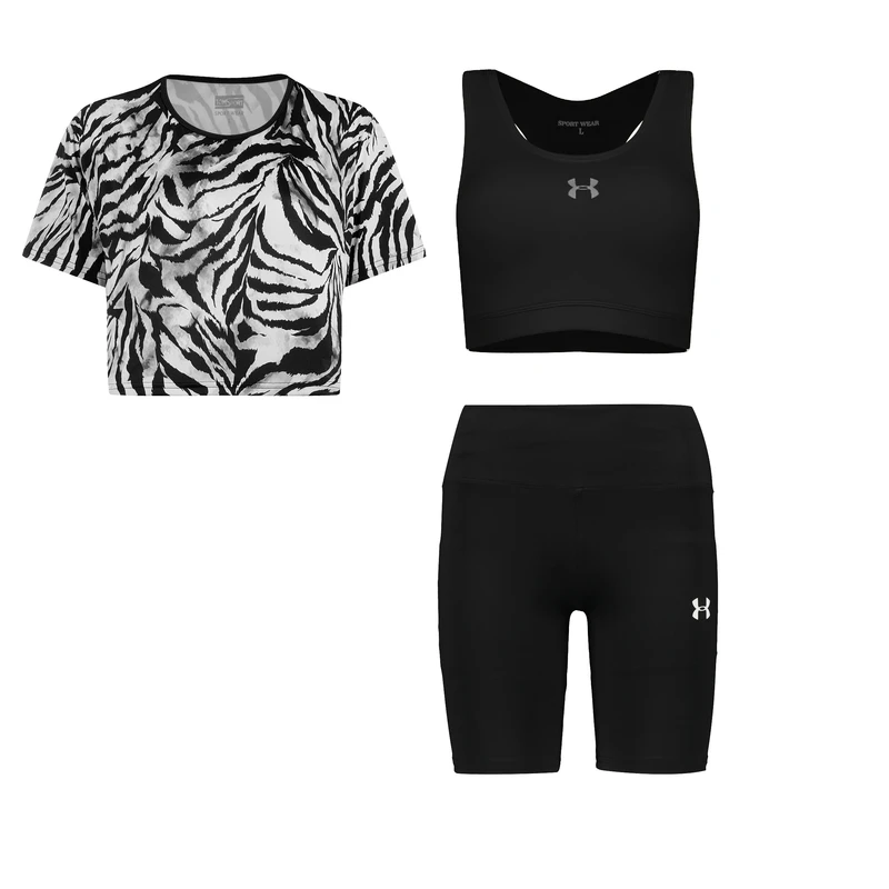 ست سه تکه لباس ورزشی زنانه مدل 1801-69-56