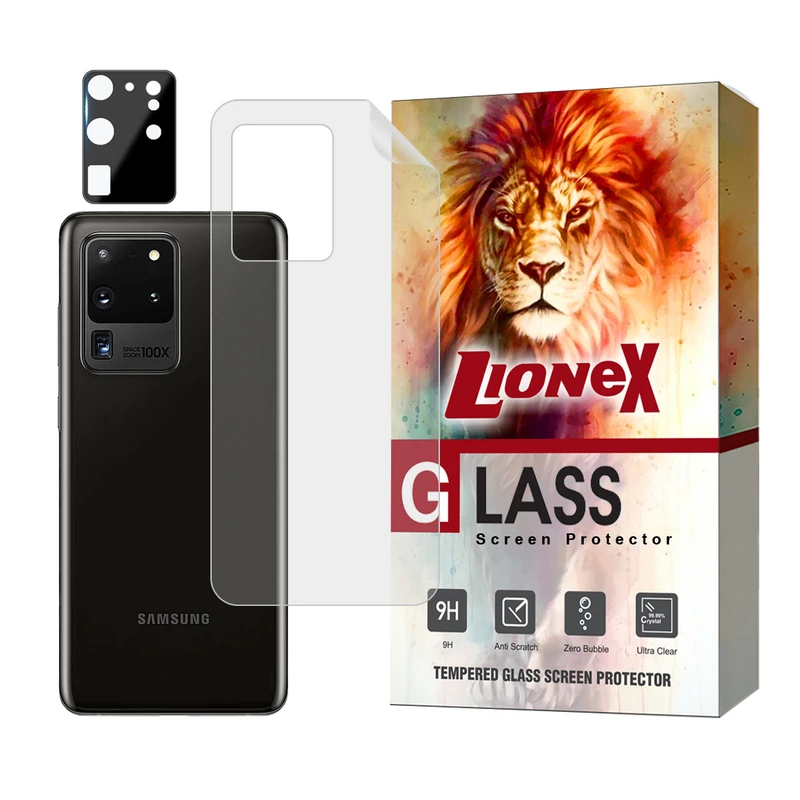 محافظ پشت گوشی لایونکس مدل MTBFULL مناسب برای گوشی موبایل سامسونگ Galaxy S20 Ultra به همراه محافظ لنز