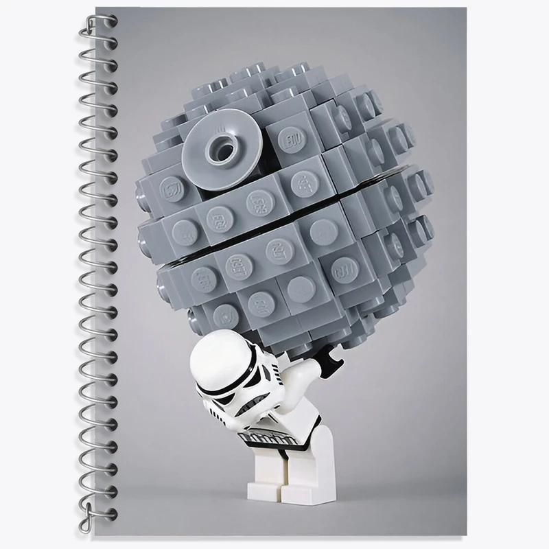 دفتر زبان 50 برگ خندالو مدل سه خط طرح جنگ ستارگان (Star Wars)  کد N2927