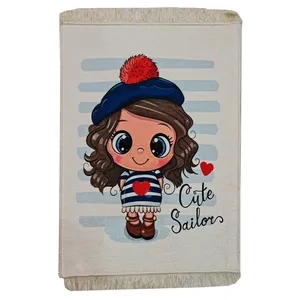 پادری طرح دختر کد 2 سایز 50x70 سانتی متر 