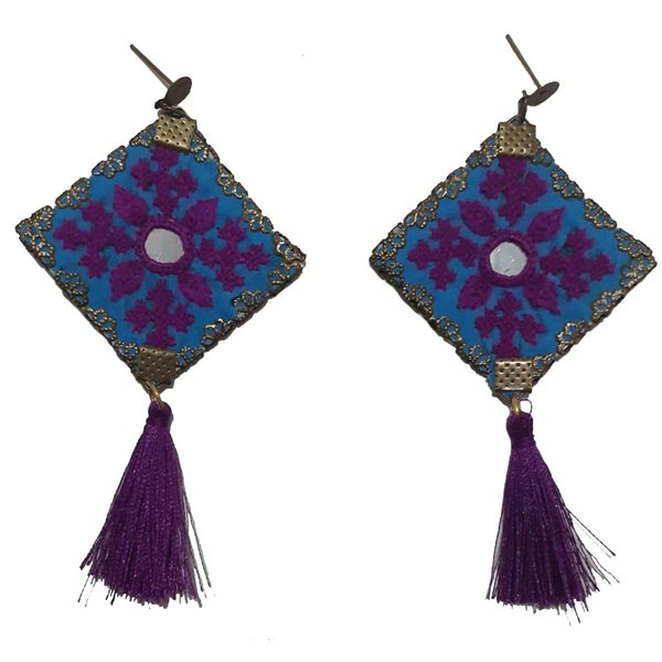 گوشواره سوزن دوزی کد B21