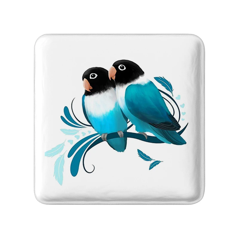 پیکسل خندالو طرح پرندگان زینتی مدل مربعی کد 30501