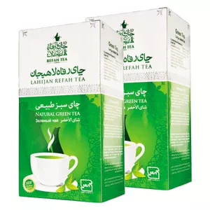 چای سبز طبیعی رفاه لاهیجان - 210 گرم مجموعه 2 عددی