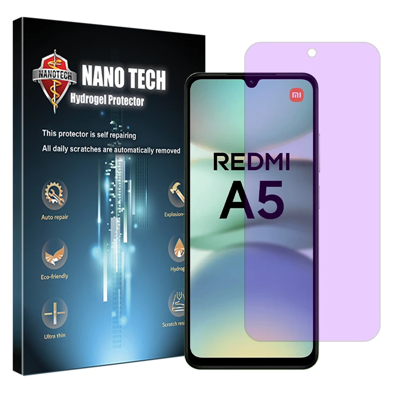 محافظ صفحه نمایش ضداشعه بنفش نانو تک مدل Eye Care مناسب برای گوشی موبایل شیائومی Redmi A5 4G