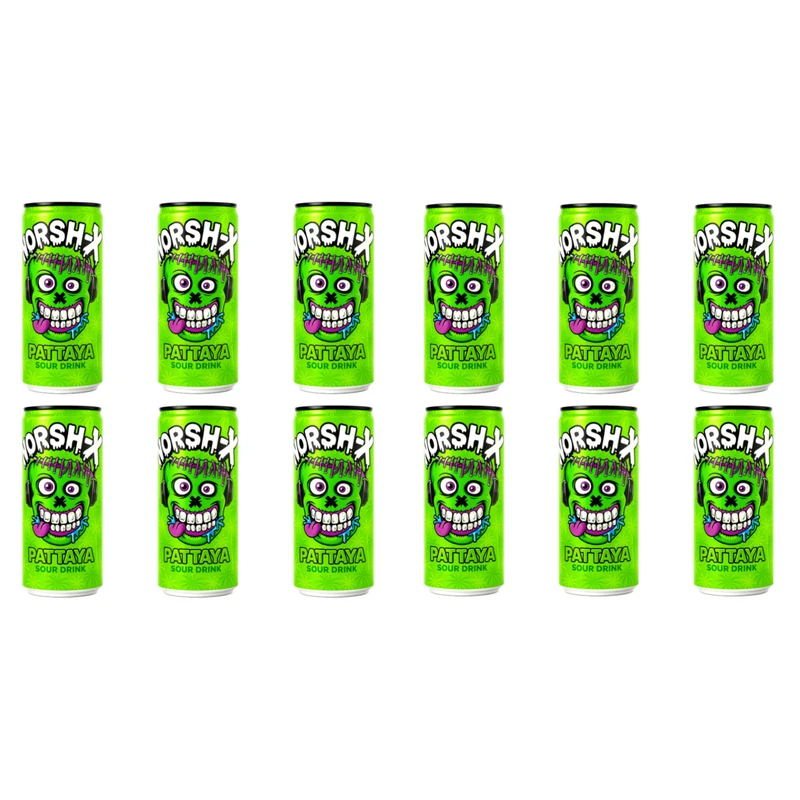 نوشابه گازدار پاتایا ترش اکس قوطی - 250 میلی لیتر بسته 12 عددی