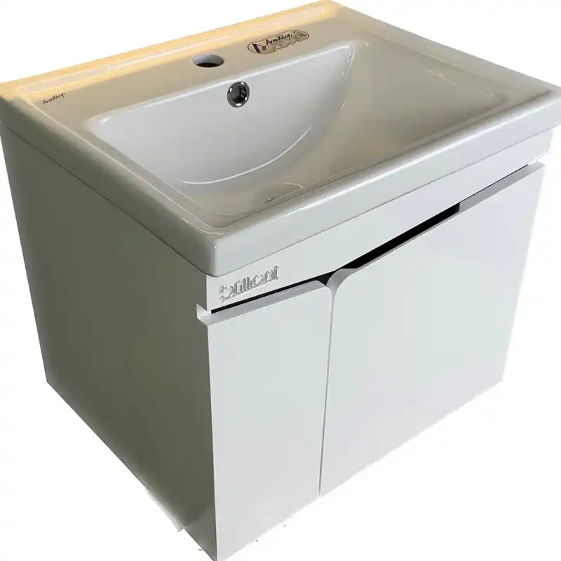 ست کابینت و روشویی برلیان مدل 0113 به همراه آینه بک لایت