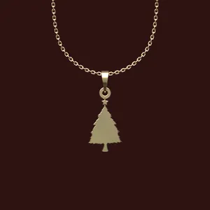 گردنبند طلا 18 عیار زنانه مدوپد مدل درخت کد X2-1-1227