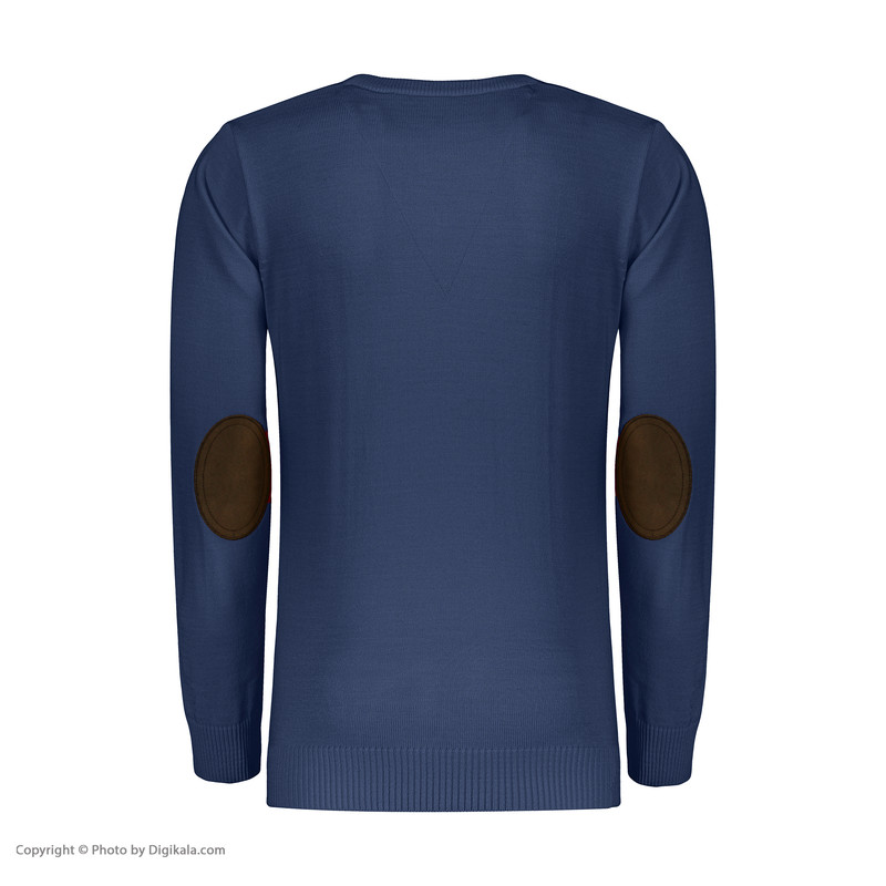 پلیور مردانه تریکو پاییزان مدل PR700 رنگ آبی نفتی