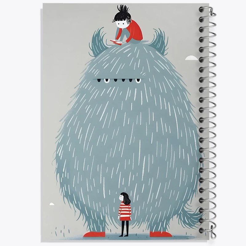 دفتر لیست خرید 50 برگ خندالو طرح هیولای پشمالو کد F7413