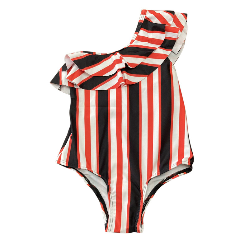 مایو دخترانه مدل zebra