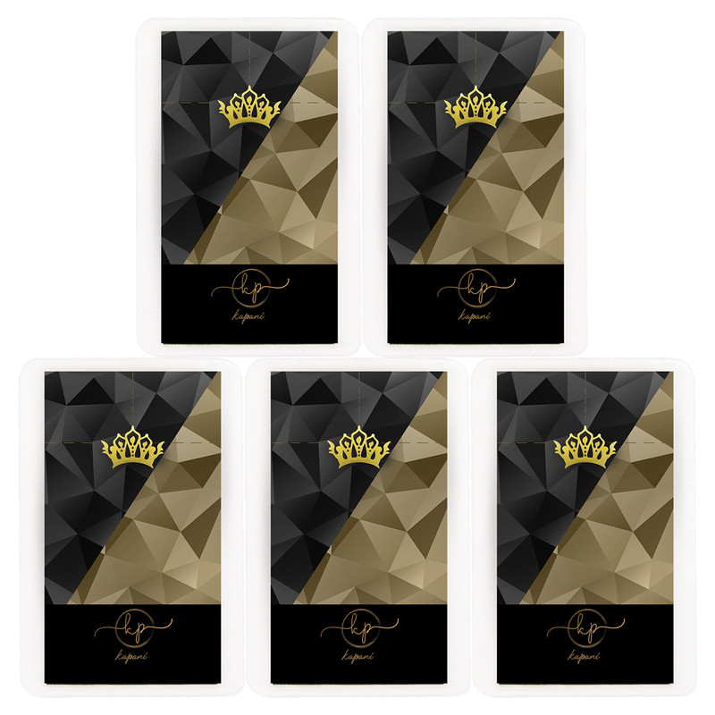 طلا گرمی 18 عیار کاپانی مدل تاج کد kc005-p5 بسته 5 عددی