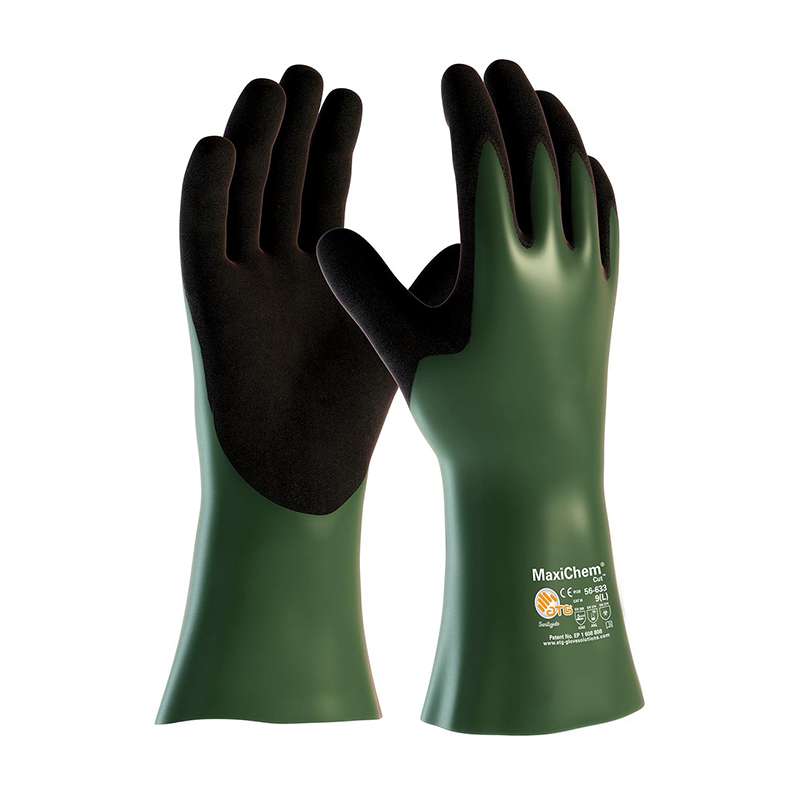دستکش ایمنی ای تی جی مدل مکسی کِم کات 633-56 سایز 9