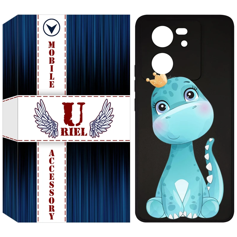 کاور یوریل قاب مدل KSH کد 60 طرح دایناسور مناسب برای گوشی موبایل شیائومی 13T / 13T Pro / Redmi K60 Ultra