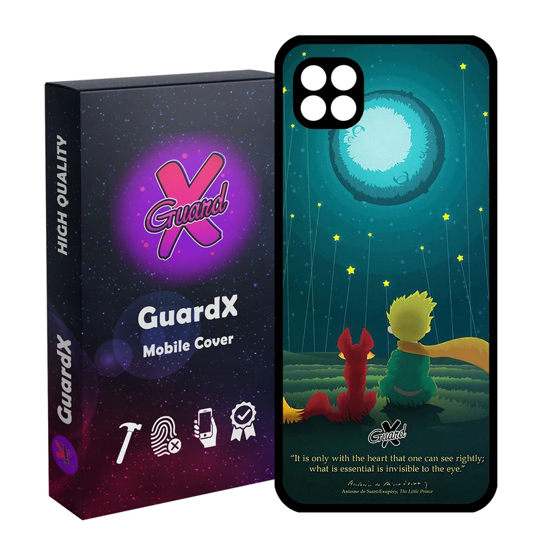 کاور گارد ایکس طرح Little Prince مدل Glass100053 مناسب برای گوشی موبایل سامسونگ Galaxy A22 5G