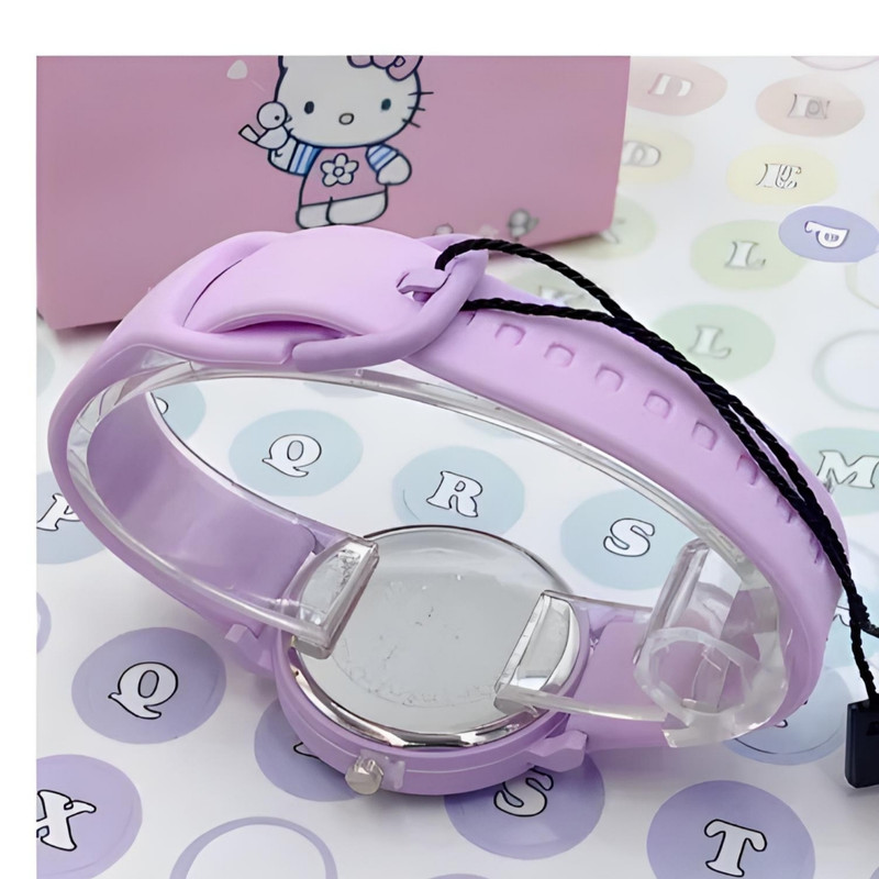 ساعت مچی عقربه ای بچگانه بولون مدل هلو کیتی بند پیو ضد آلرژی کد 4