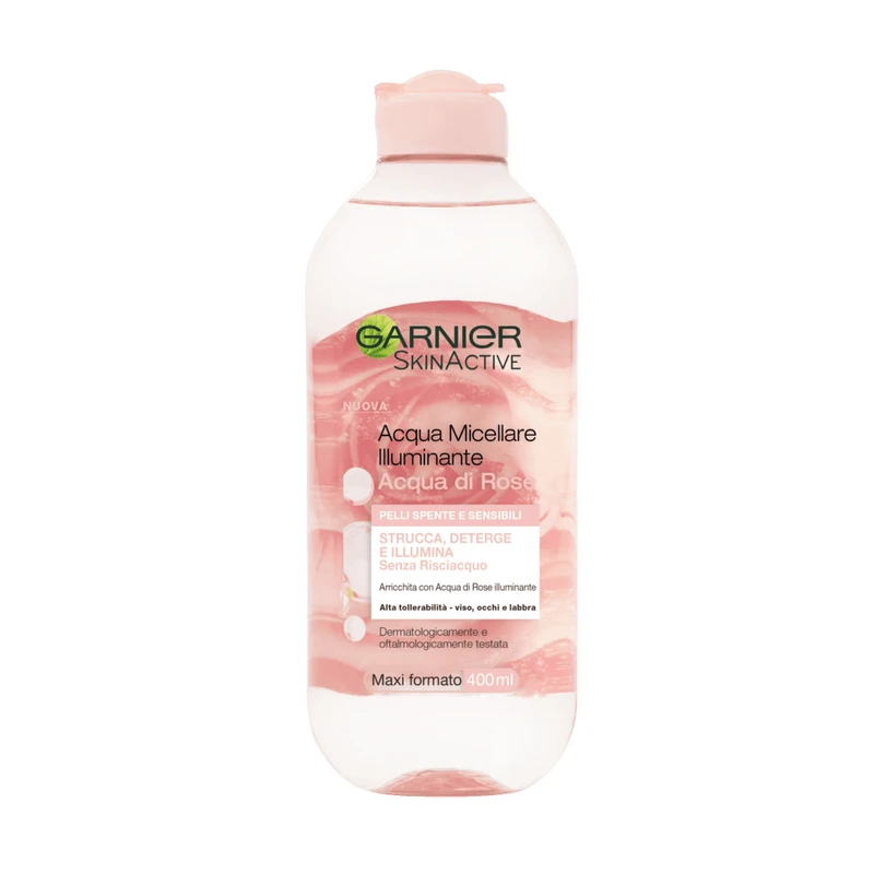 محلول پاک کننده آرایش صورت گارنیه مدل Skin Active Rose حجم 400 میلی لیتر