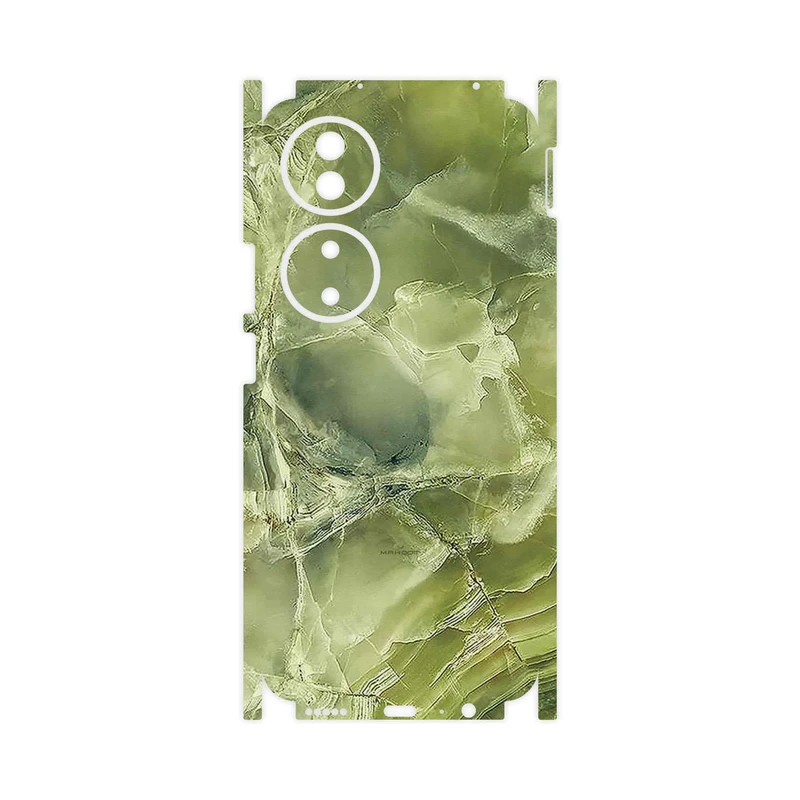 برچسب پوششی ماهوت مدل Green_Crystal_Marble-FullSkin مناسب برای گوشی موبایل آنر X7b