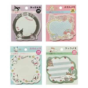 کاغذ یادداشت چسب دار مدل فانتزی طرح خانواده کرومی بسته 4 عددی