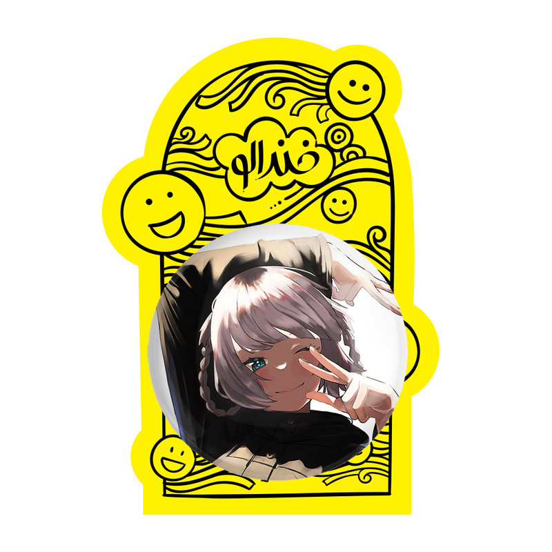 آینه جیبی خندالو طرح نازونا ناناکوسا انیمه کال آف نایت Call of the Night مدل تاشو کد 17833