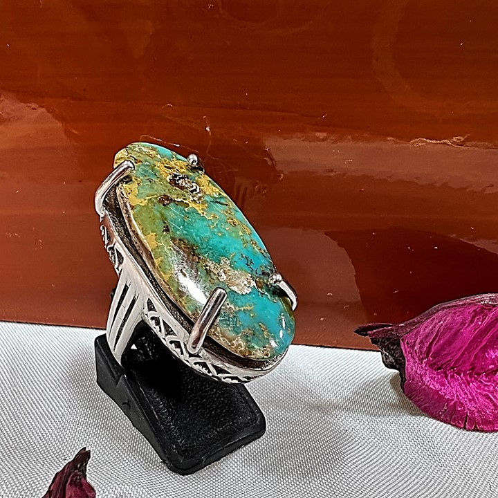 انگشتر نقره زنانه مدل فیروزه کد glsr-24900