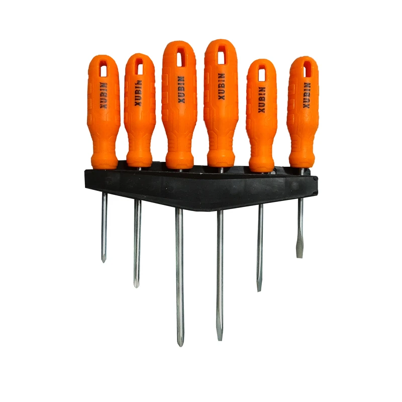 پیچ گوشتی چهارسو و دوسو ژوبین مدل XUB-06 مجموعه 6 عددی