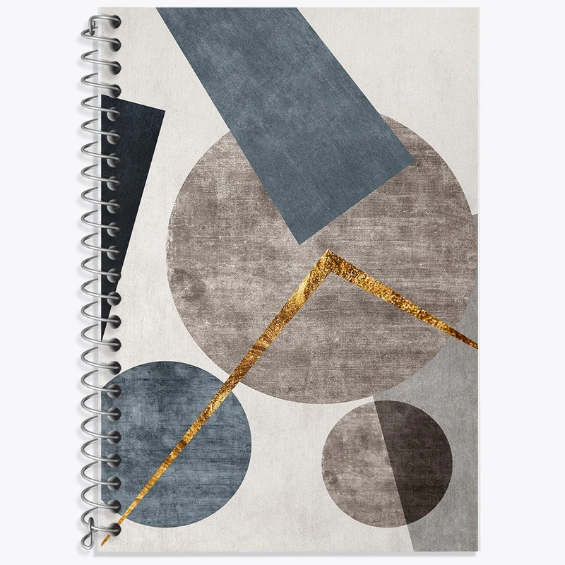 دفتر زبان 50 برگ خندالو مدل سه خط طرح دکوراتیو (decorative) کد F1932