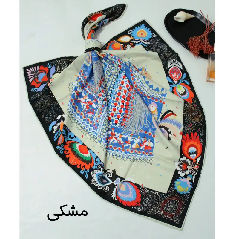 روسری زنانه مدل ابریشم توییل کد 5085