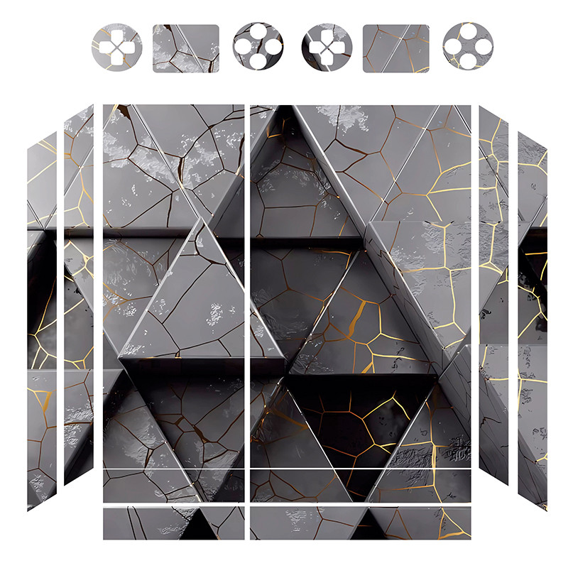 برچسب پلی استیشن ۴ فت مدل polygon 04 مجموعه 16 عددی