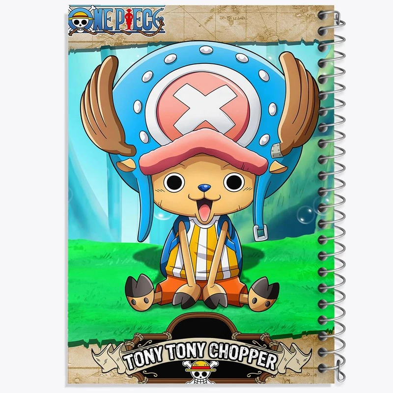 دفتر نقاشی 50 برگ خندالو مدل تونی تونی چاپر انیمه وان پیس One Piece کد 17287