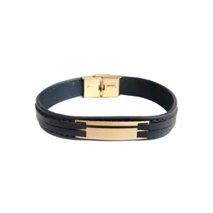 دستبند طلا 18 عیار مردانه مدل B106