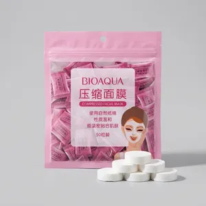 قرص ماسک ورقه ای صورت بایو آکوا مدل F01 بسته 50 عددی