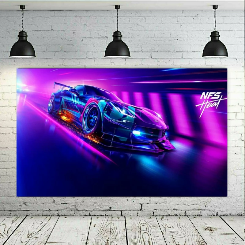 پوستر پارچه ای طرح ماشین Game Need for Speed مدل SDP1444