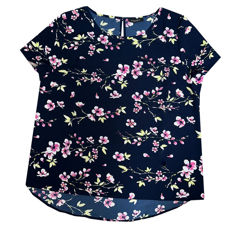 بلوز زنانه جینا مدل گلدار کد 3759