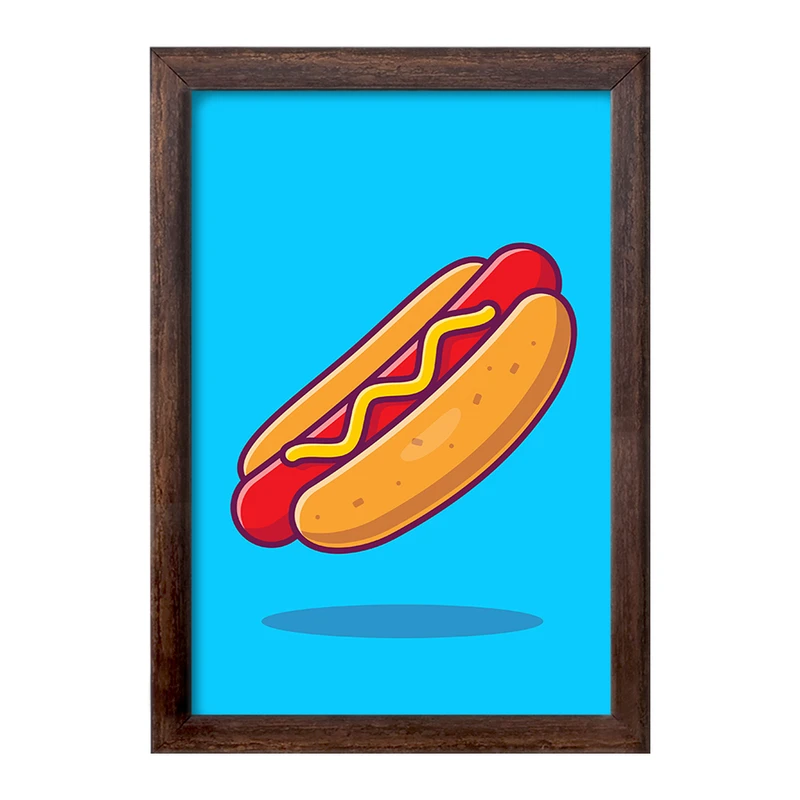 تابلو خندالو طرح فست فود هات داگ کد 29465