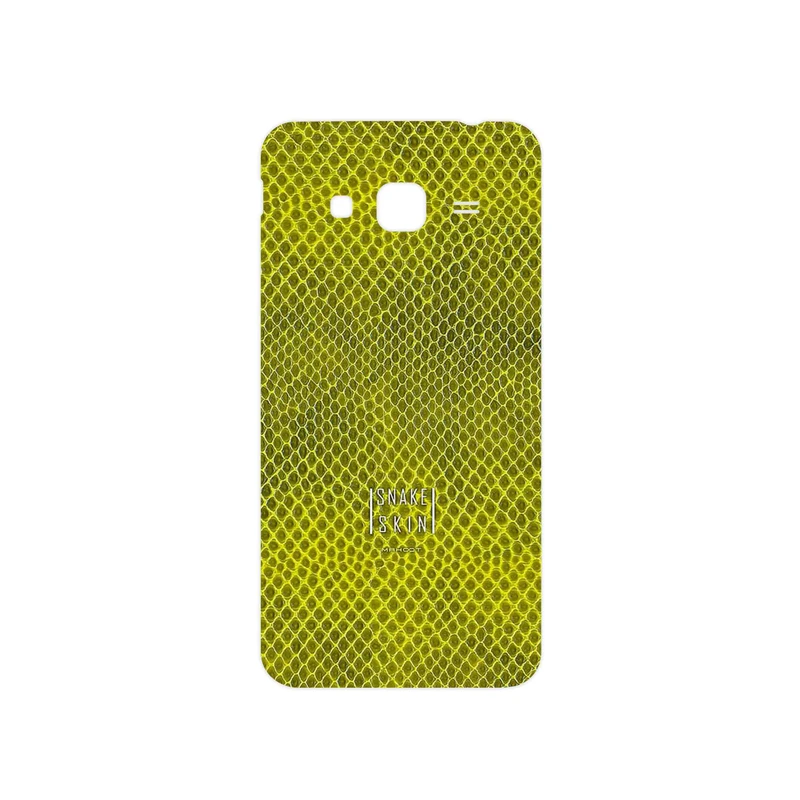 برچسب پوششی ماهوت مدل Yellow Snake Skin مناسب برای گوشی موبایل سامسونگ Galaxy J3 2016