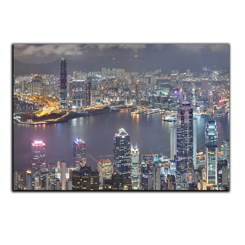 تابلو شاسی بکلیت طرح منظره شهر هنگ کنگ مدل SH-513