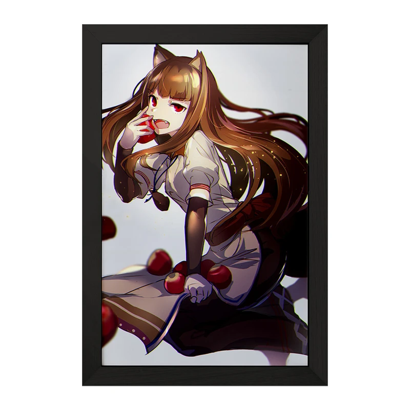 تابلو خندالو مدل هولو انیمه ادویه و گرگ کد 36168