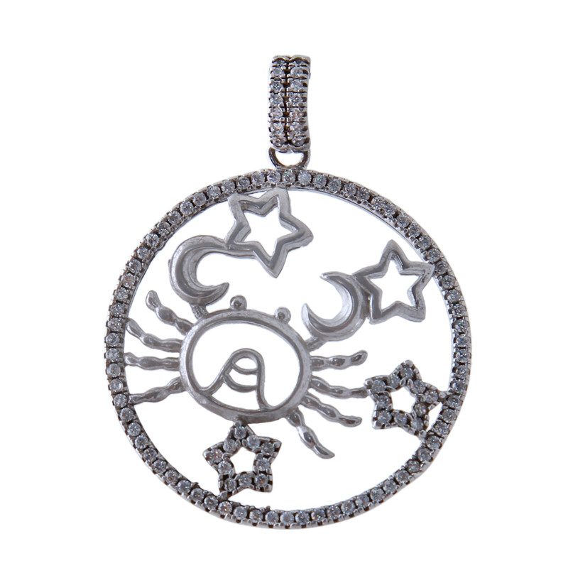 آویز گردنبند نقره زنانه بازرگانی میلادی کد PKR-155