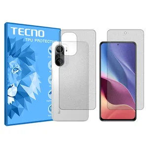 Tecno Resistant model matte screen protector suitable for Xiaomi Redmi K40 mobile phone along with the back of the phone