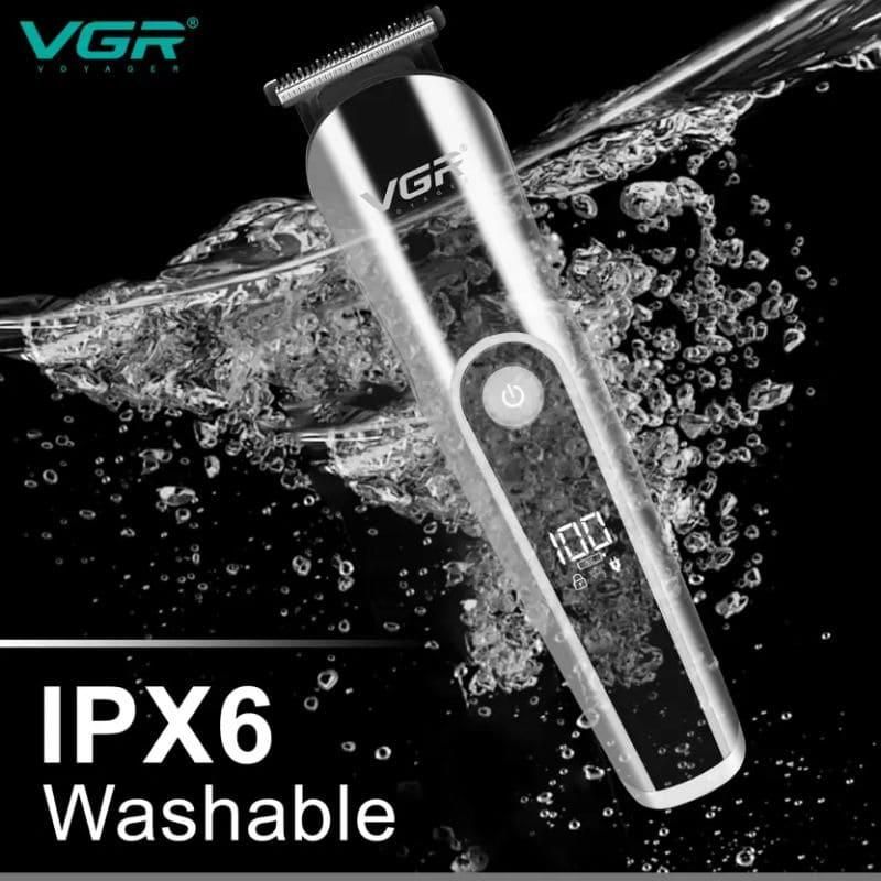 ست ماشین اصلاح موی صورت و بدن وی جی ار مدل V-107 -  - 5