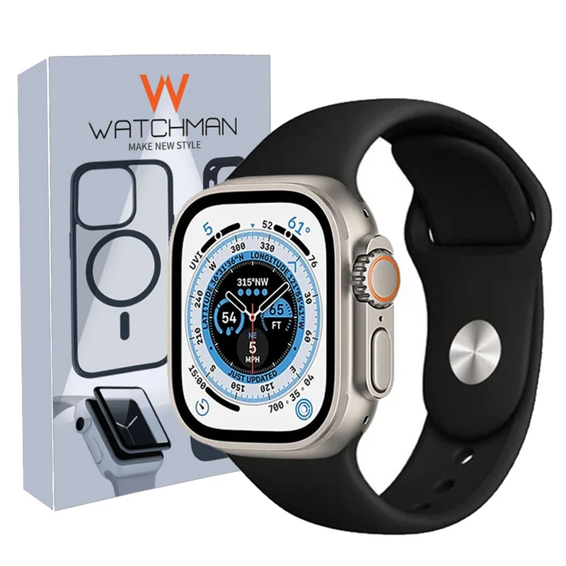 بند واچ من مدل Silicon مناسب برای اپل واچ سایز 49 میلی متری Ultra / Ultra2 / Ultra3