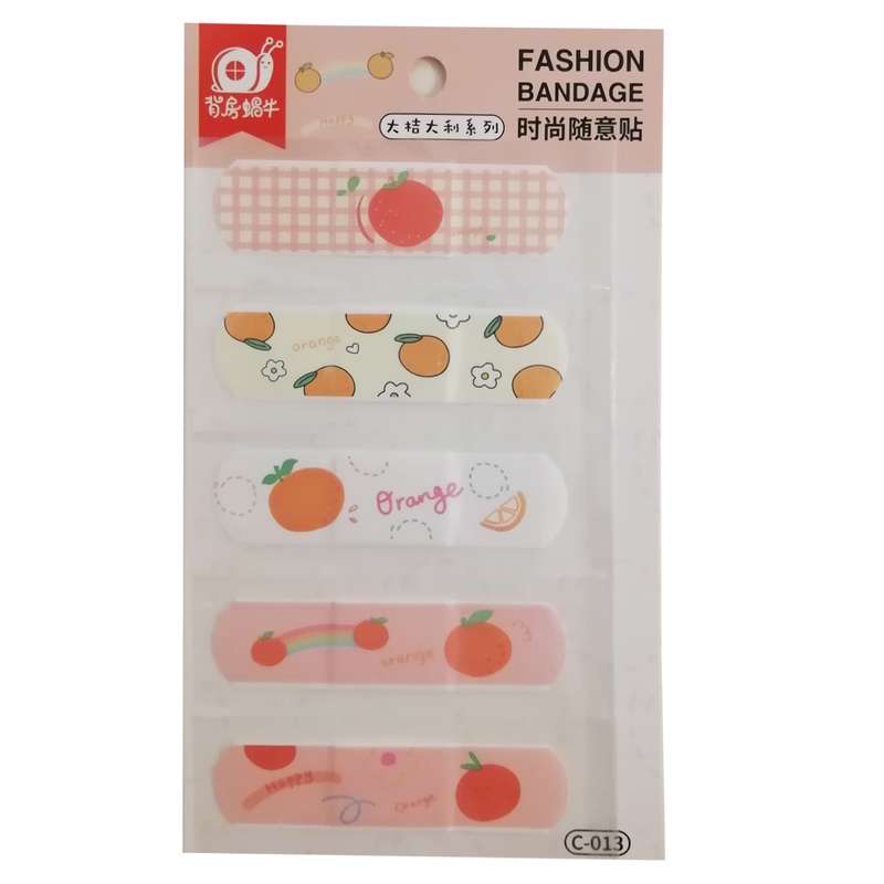چسب زخم طرح پرتقال کد C-013 بسته 5 عددی 