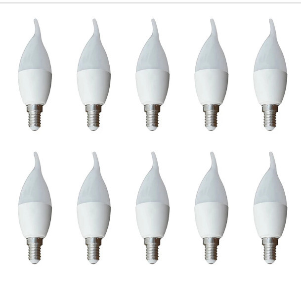 لامپ ال ای دی 6 وات سهیل مدل اشکی پایه E14 مجموعه 10 عددی