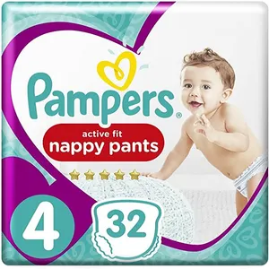 پوشک شورتی پمپرز مدل 020 سایز 4 بسته 32 عددی