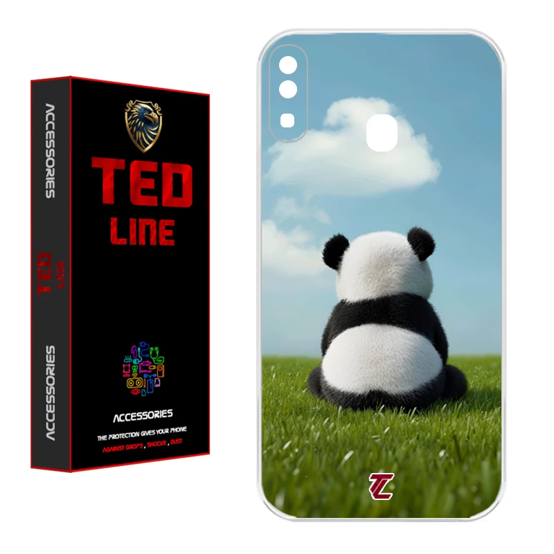 کاور تدلاین طرح پاندا کد 1150 مناسب برای گوشی موبایل سامسونگ Galaxy A20 / A30