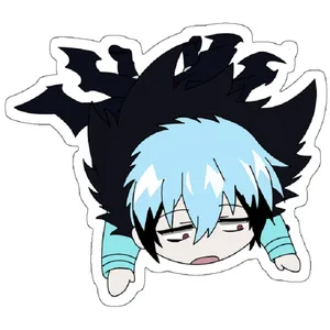 استیکر لپ تاپ مدل Servamp Cute Chibi Kuro