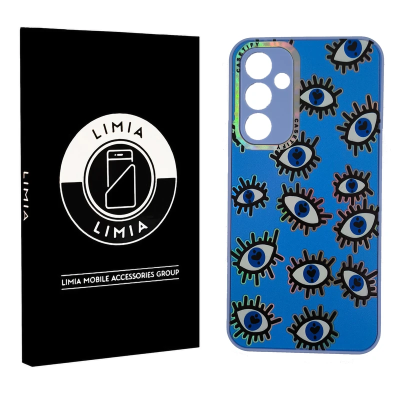 کاور لیمیا مدل فانتزی لنزدار طرح عروسکی شبرنگی مناسب برای گوشی موبایل سامسونگ Galaxy A54