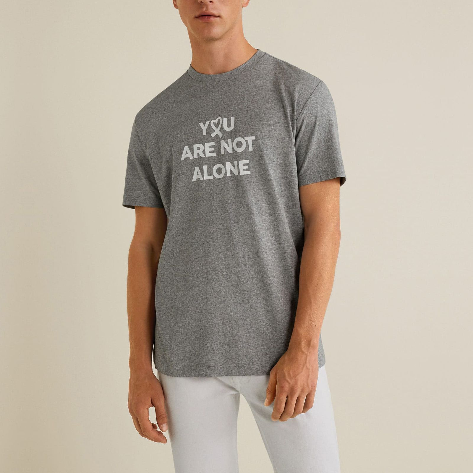 تی شرت آستین کوتاه مردانه مانگو مدل GR686ALO -  - 3